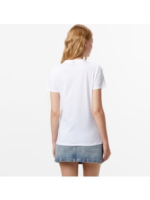 Boss Elogo Kadın Beyaz T-Shirt