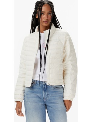 Calvin Klein Ultra Lightweight Down Puffer Kadın Beyaz Ceket