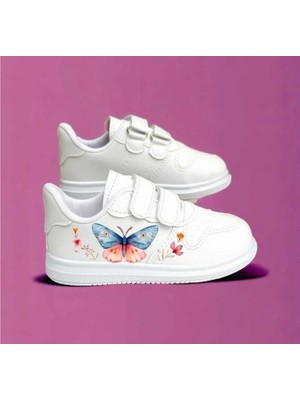 Archie Pet Kelebek Baskılı Kız Çocuk Spor Ayakkabı Sneaker