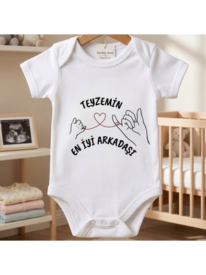 Egg Baby Teyze Bebek Hediyesi Teyzemin En Iyi Arkadaşı Tasarımlı Teyze Temalı Kısa Kollu Bebek Zıbın Body