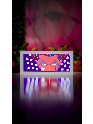 Hunter x Hunter Hisoka - LED Işık Kutusu (Uzaktan Kumandalı, Renk Değiştiren, USB Güçlü)