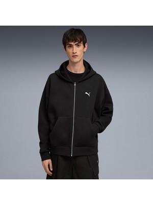Puma Wardrobe Essential Full-Zip  Erkek Siyah Sweatshirt