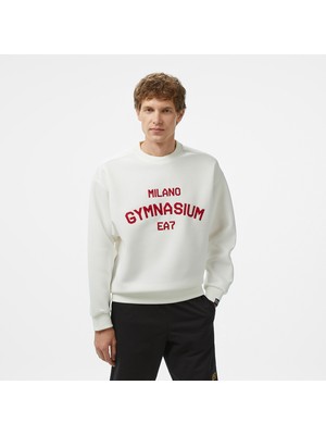 Ea7 Erkek Beyaz Sweatshirt