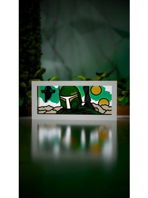 Jade Produck Boba Fett - LED Işık Kutusu