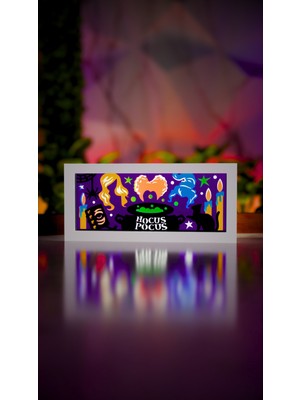 Jade Produck Hocus Pocus LED Işık Kutusu ✨🧙‍♀️🕯️