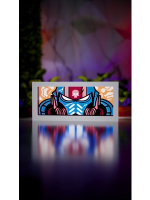 Space Marines LED Işıklı Dekoratif Light Box – Warhammer 40K Temalı Masaüstü Lamba