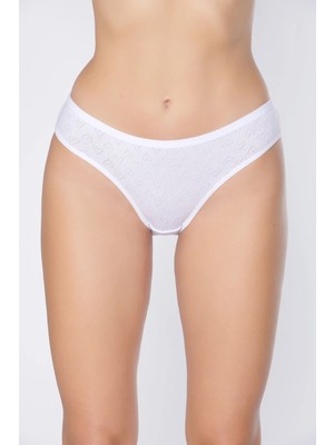 Tutku Elit 2708 Bayan Jakarlı Bikini Külot 12 Li Paket Pamuklu Esnek Rahat Günlük Kullanım