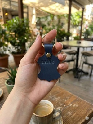 Tozren Deri Hakiki Deri El Yapımı Kişiye Özel Baskılı  Anahtarlık - Sevgiliye/arkadaşa, "kurtarıcı Hediye".&Charm