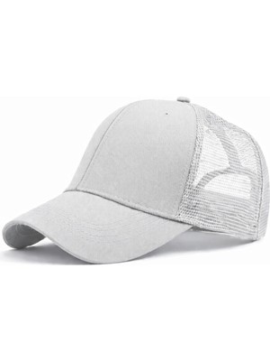 Moda Nokta Yazlık Fileli Düz Renk Arkası Ayaralanabilir Şapka