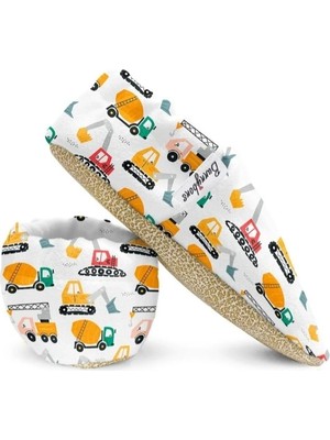 Bunnybons Kamyonlar Kaydırmaz Taban Bebek Patik