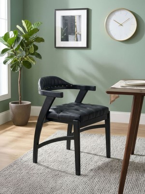 Gazzini Furniture Chelsea Kolçaklı Ahşap Sandalye