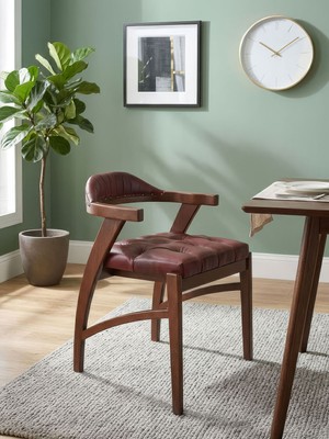 Gazzini Furniture Chelsea Kolçaklı Ahşap Sandalye