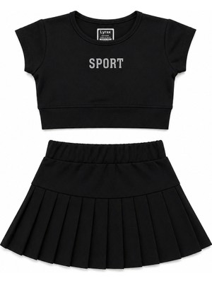 Beniizle Sport Kabartmalı Şort Etekli Kız Çocuk Takım