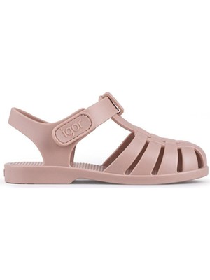 Igor Unisex Çocuk Pudra Sandalet Clasıca Velcro