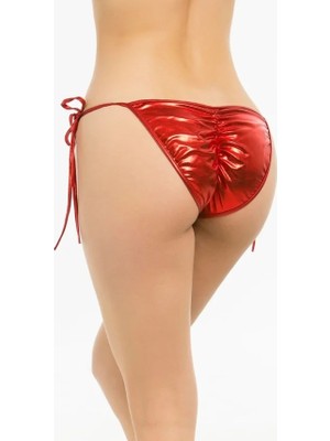 Fantazi Aşk Kırmızısı Seksi Yandan Bağlamalı String - Külot BC0032