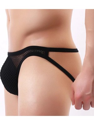 Bacio Fantezi Arkası Açık Seksi File Erkek Kilot ( Pedsiz ) BC10130