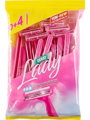 2 Adet Derby Lady 2 Bıçaklı 10 + 4 Poşet