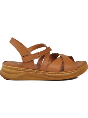 Ayakmod Taba Comfortsole Kadın Sandalet 492142 Z