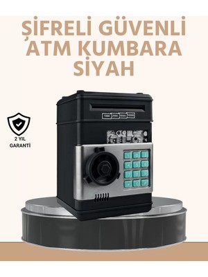 Zenvia Işıklı Sesli Şifreli Atm Görünümlü Kasa Kumbara