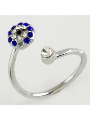 Zero Land Cosmotex Nazar Taşlı Eklem Yüzük 1 Adet-Gümüş Rengi