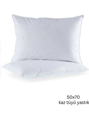 Kaz Tüyü Yastık -%100 Hava Geçirgen- Otel Tipi-Terletmez- 50X70CM