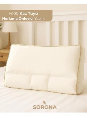 %100 Kaz Tüyü Yastık - Otel Tipi - Horlama Önleyici - Koku Yapmaz - 50×70