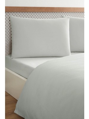 Özdilek -Colourist Gri- Bamboo Lastikli Çarşaflı Tek Kişilik Pike Takımı