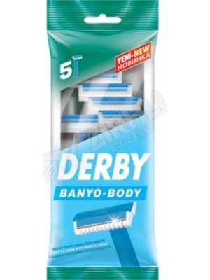 3 Adet Derby Banyo Tıraş Bıçağı 5'li Poşet Tek Bıçaklı