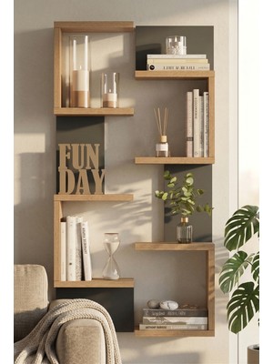 Shelf 22 Duvar Rafı Sepet-Antrasit WL22-SA