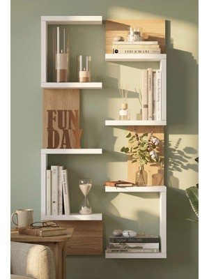 Shelf 22 Duvar Rafı Sepet-Beyaz WL22-SW