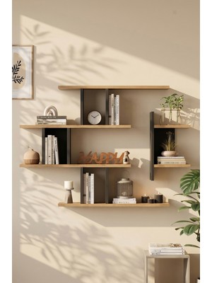 Yurudesign Shelf 25 Duvar Rafı Sepet-Antrasit WL25-SA