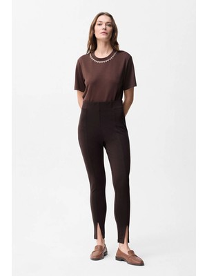 adL  Beli Lastikli Tayt Pantolon Kahve 15345362000