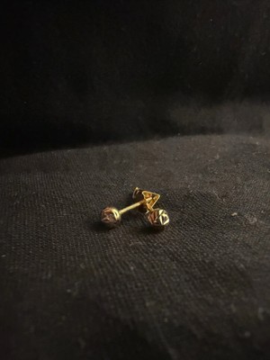 Sarezza Gold Altın Top Küpe (Orta)