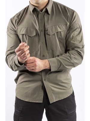 VAV Wear Outdoor Taktik Pamuklu Erkek Gömlek TACTEC01