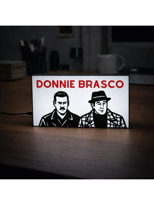 Masa Lambası - Donnie Brasco Adaptörlü Dekoratif & Hediyelik Lamba