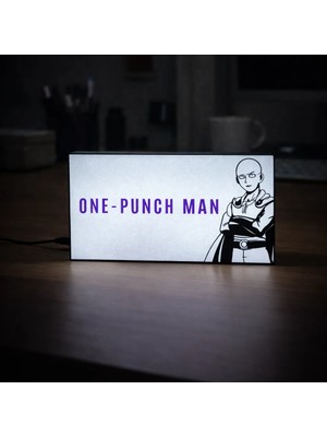 Gişe Arts Masa Lambası - One Punch Man Adaptörlü Dekoratif & Hediyelik Lamba