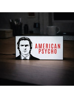 Gişe Arts Masa Lambası - American Psycho Adaptörlü Dekoratif & Hediyelik Lamba