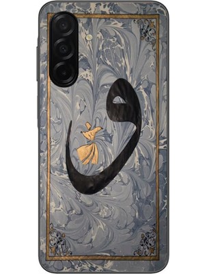 Le Balvo Samsung Galaxy A26 Uyumlu Vav Harfi Gri Baskılı Silikon Kılıf