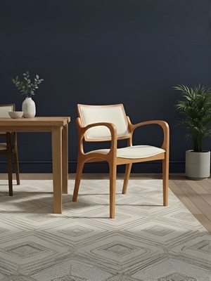 Gazzini Furniture Wellington Döşemeli Ahşap Sandalye