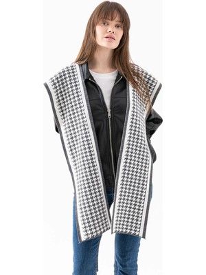 Osmanlı Triko Çift Taraflı  Patchwork Triko Atkı – Kare Parçalı Unisex Spor Omuz Şalı, Boho Stil Kışlık Atkı