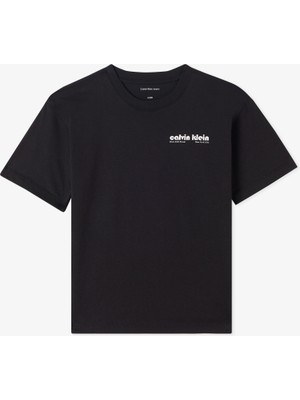 Calvin Klein Backprint Relaxed Çocuk Siyah T-Shirt