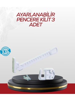 Içe Açılan Camlar Için Emniyet Kilidi Seti 3’lü