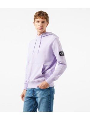 Calvin Klein Jeans Erkek Mor Sweatshirt