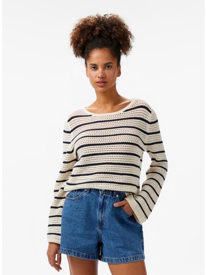 Tommy Hilfiger Kadın Beyaz Triko