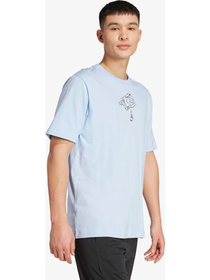 Adidas Earth Day Graphic Erkek Mavi T-Shirt