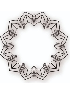 Lazer Kesim Metal Duvar Dekoru, Desen 40 cm