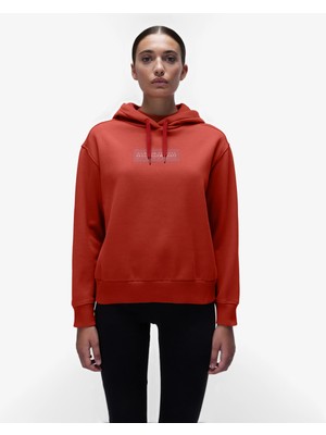 Napapijri B-Box Logo H W Kadın Kırmızı Sweatshirt