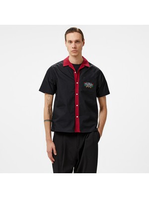The Hundreds Giles Ss Woven Erkek Siyah Gömlek