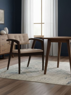 Gazzini Furniture Rowan Kolçaklı Modern Ahşap Sandalye