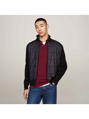 Tommy Hilfiger Erkek Siyah Triko Ceket